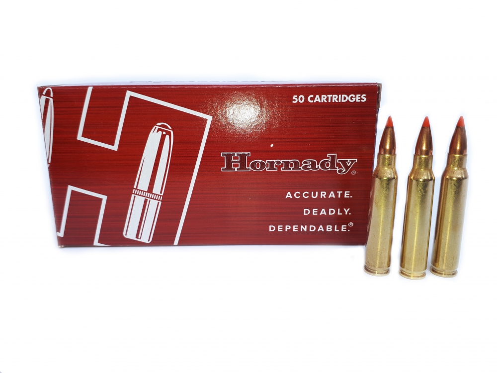 Hornady Jagd- und Matchpatrone .223 Remington 55 gr. V-Max mit Polymer-Spitze